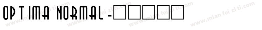 0ptima Normal字体转换